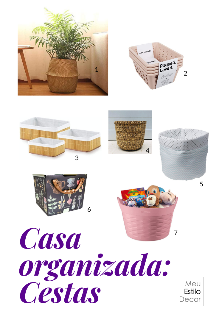 casa organizada cestas