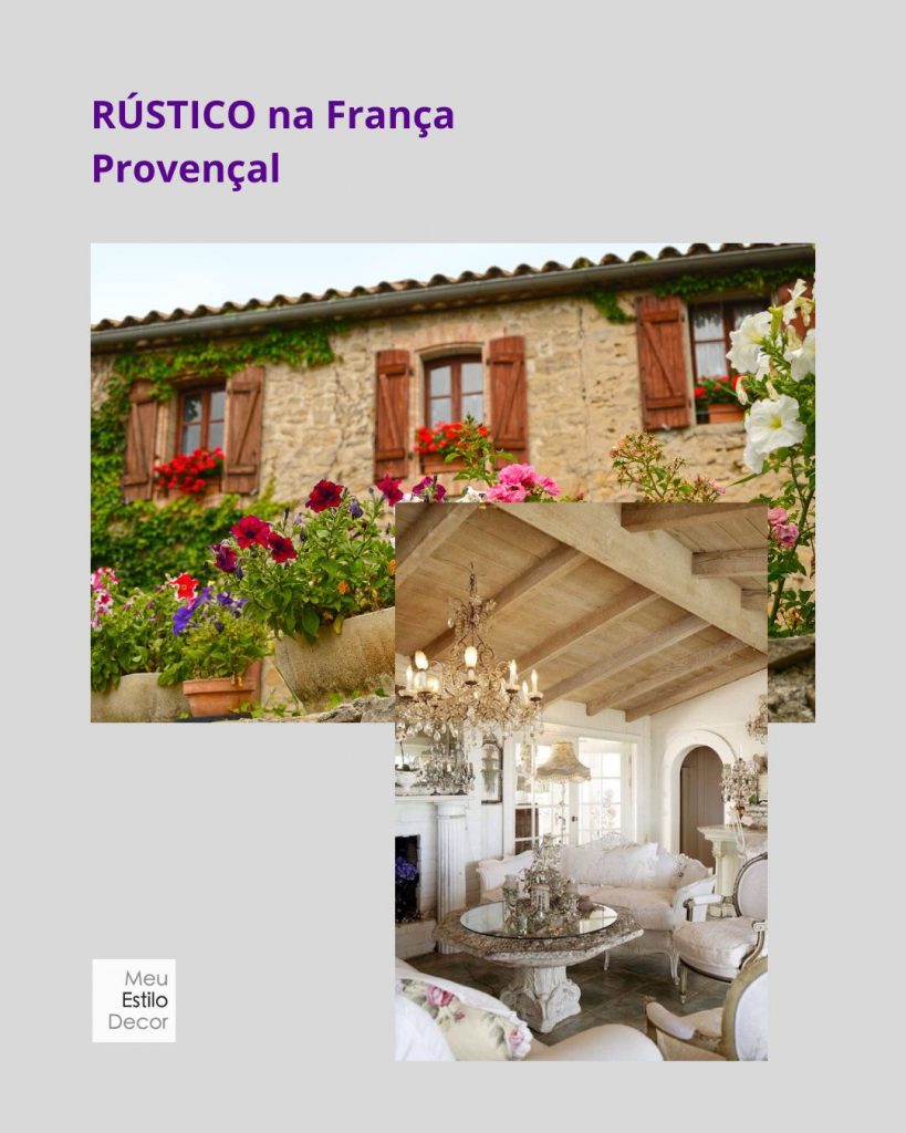 estilo rustico na decoraçao na França é o provençal