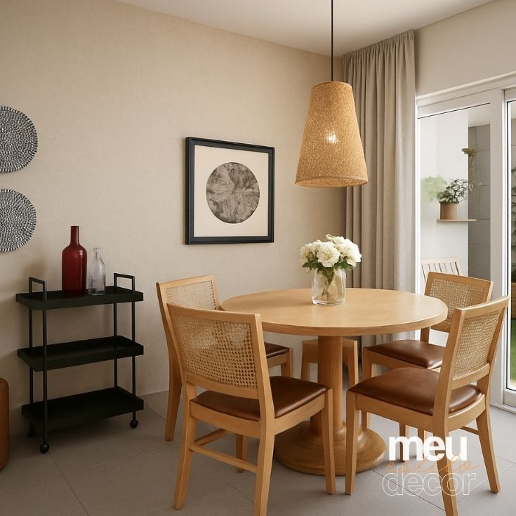 sala de jantar decoração com IA