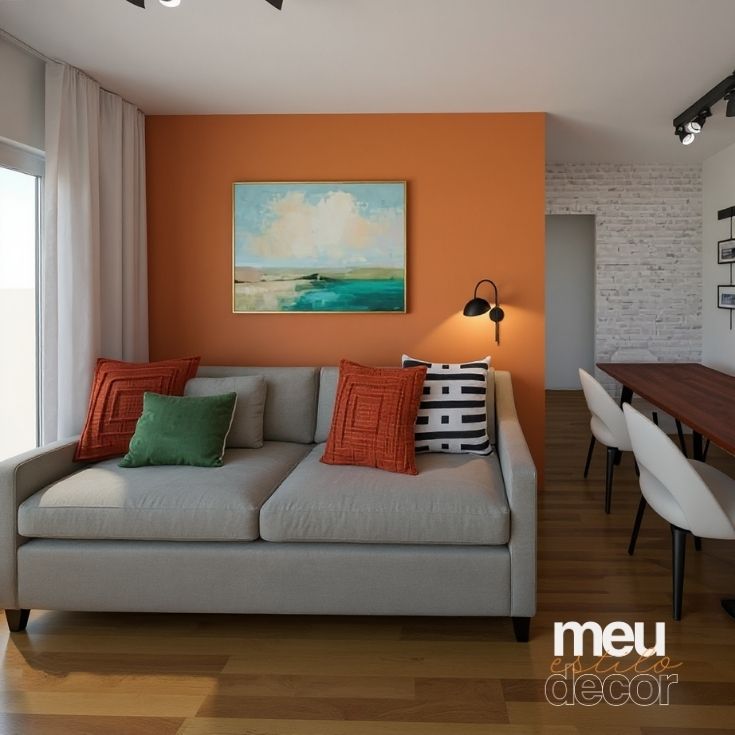sala pequena decoração com IA
