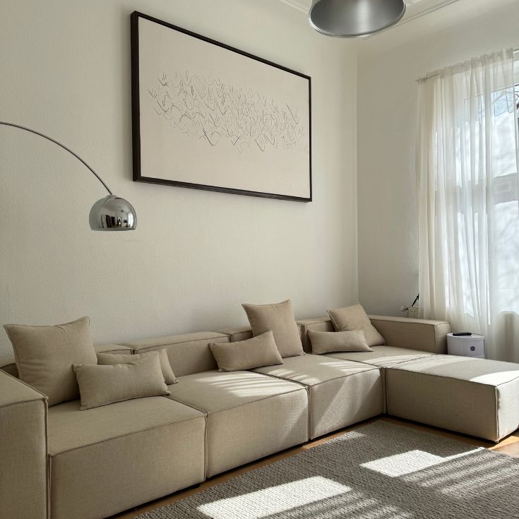 decoração pinterest sala bege